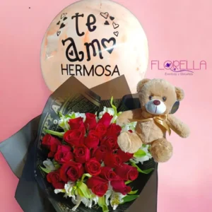 Bouquet Amor con Osito