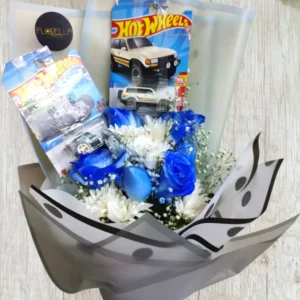 Bouquet Hot Wheels Racing Blue