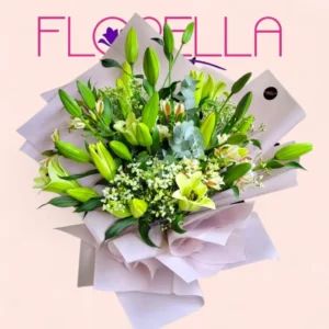 Bouquet Elegancia Verde de Lirios