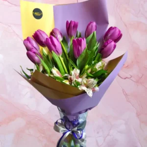Bouquet Tulipanes Violet Dream