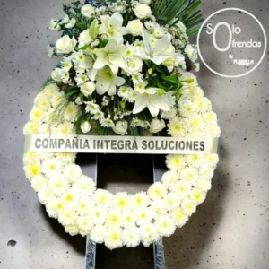 Corona Fúnebre Triple Especial Abanico