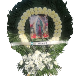 Aro Floral Guadalupano Blanco