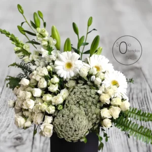 Arreglo Fúnebre Blanco Premium