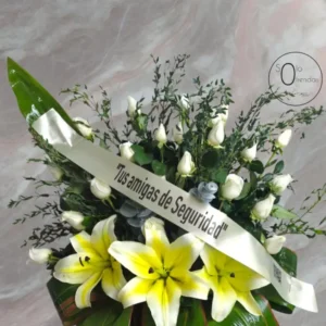 Arreglo Fúnebre de Lirios Blancos